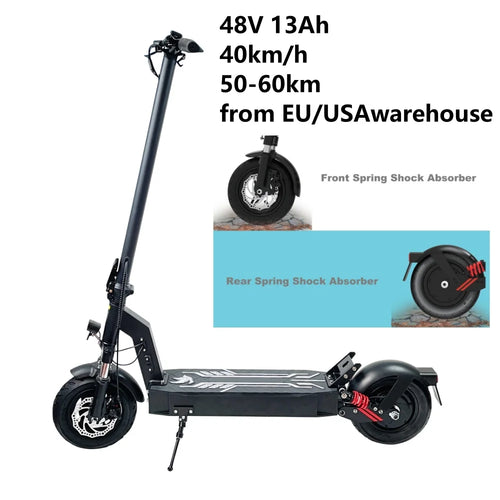 EU warehouse Factory Direct 1100W 48V 13Ah Long Range 40km/h 10inch