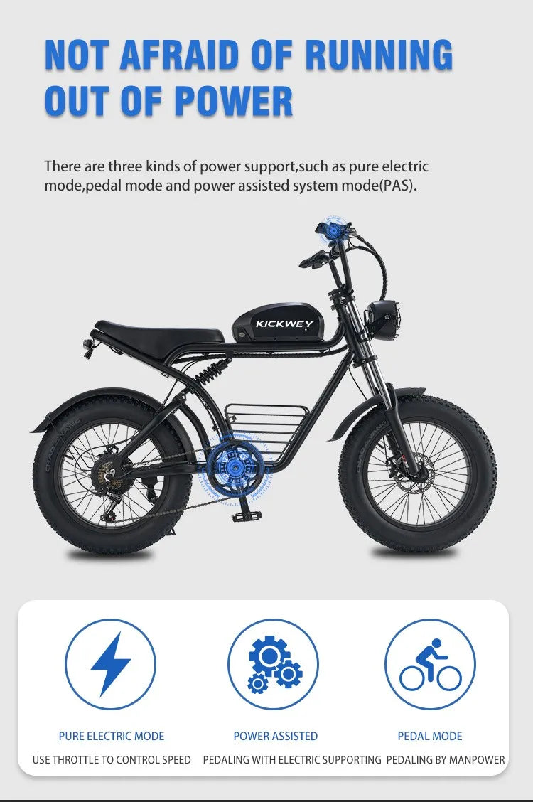 4.0Fat Electric Bike for Adults, 1500W 40MPH,48V 20/23AH,Max 75Miles